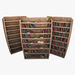 3D model Medieval Bookcase
