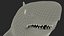 Great White Shark Fish Rigged model