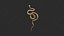 Gold-Silver Snake Wall Art(3)
