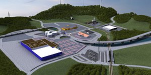 3ds max industrial estate