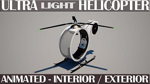 Ultra Light Helicopter- Animated.