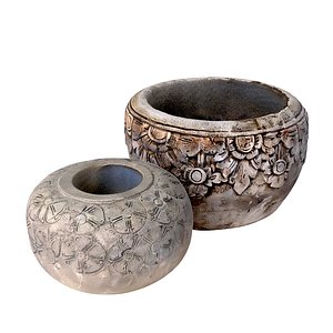 Java Stone Flower Pots