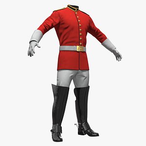 british cavalry life guard 3D model