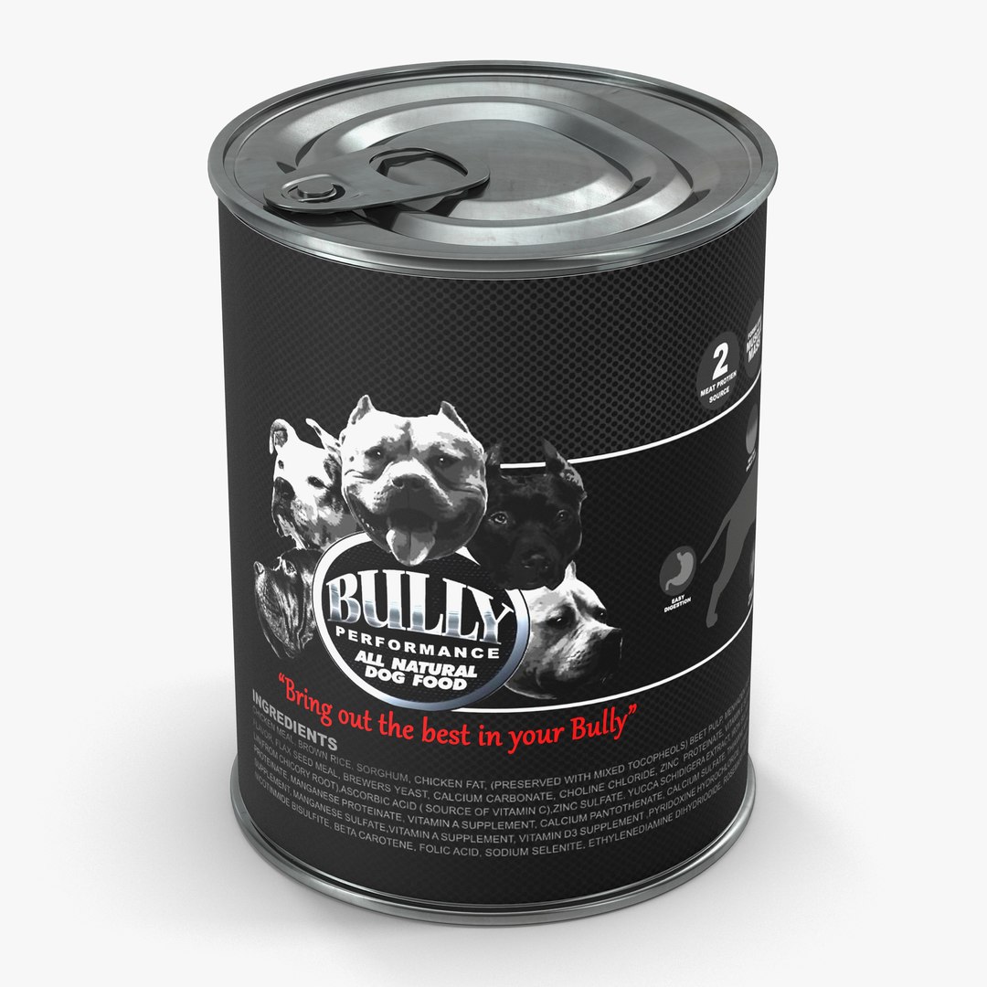 Dog Food Tin 3 3D model preview