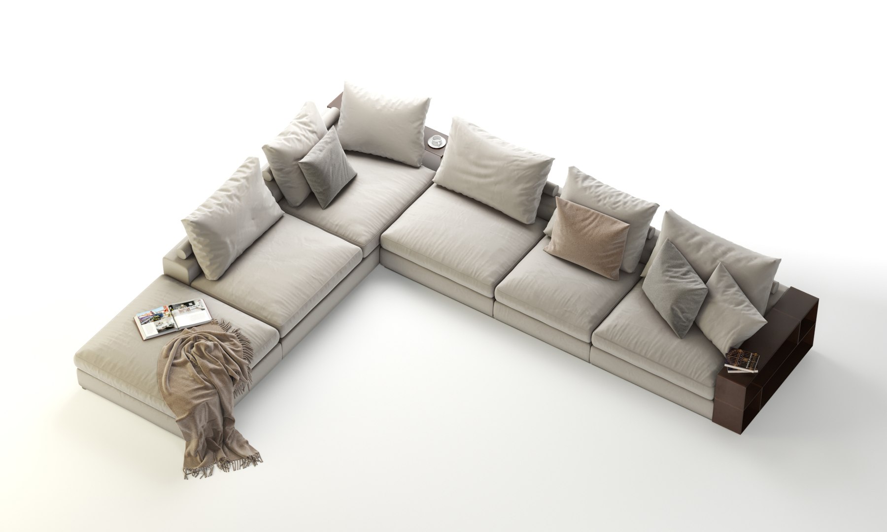 3D Flexform Groundpiece Sectional Sofa - TurboSquid 1468546