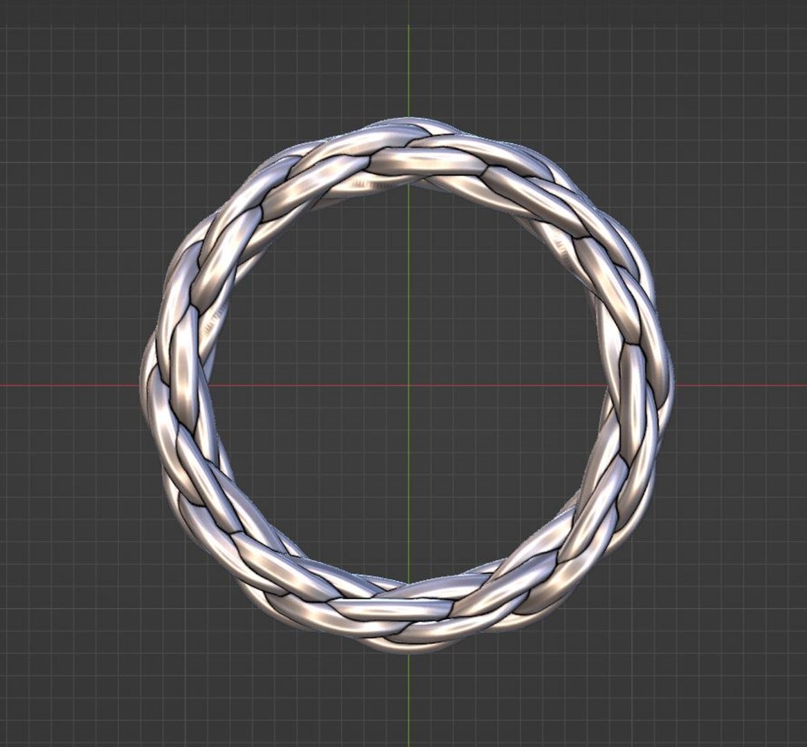 Braided Chain Knot Ring Jewelry Model - TurboSquid 1925311