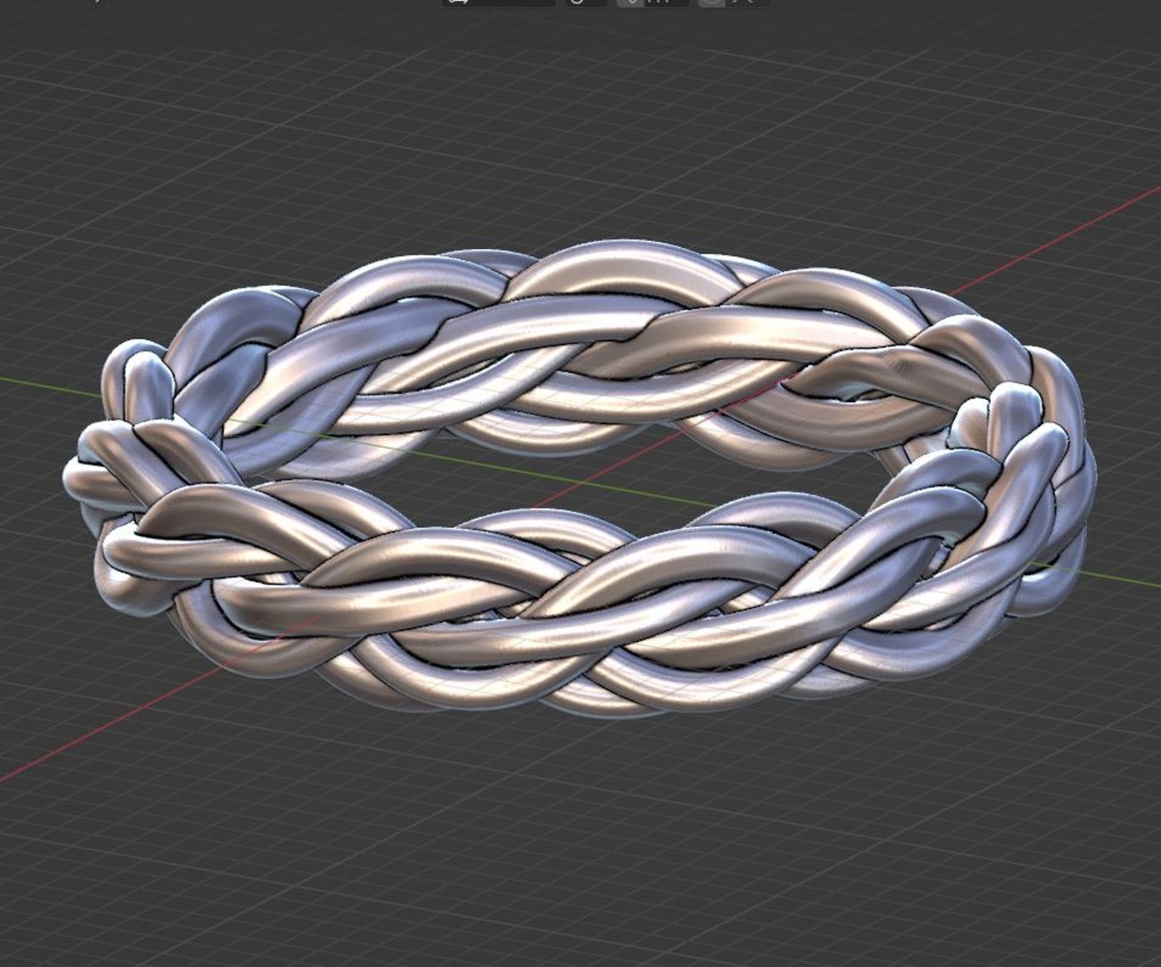Braided Chain Knot Ring Jewelry Model - TurboSquid 1925311