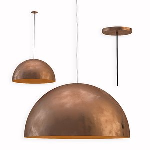 fabbian copper pendant lamp 3D model