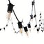 Guirlande de bougies noires modifiable