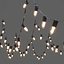 Guirlande de bougies noires modifiable