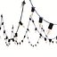 Guirlande de bougies noires modifiable