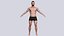 3D Realistic Athletic body man