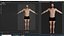 3D Realistic Athletic body man