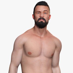 3D Realistic Athletic body man