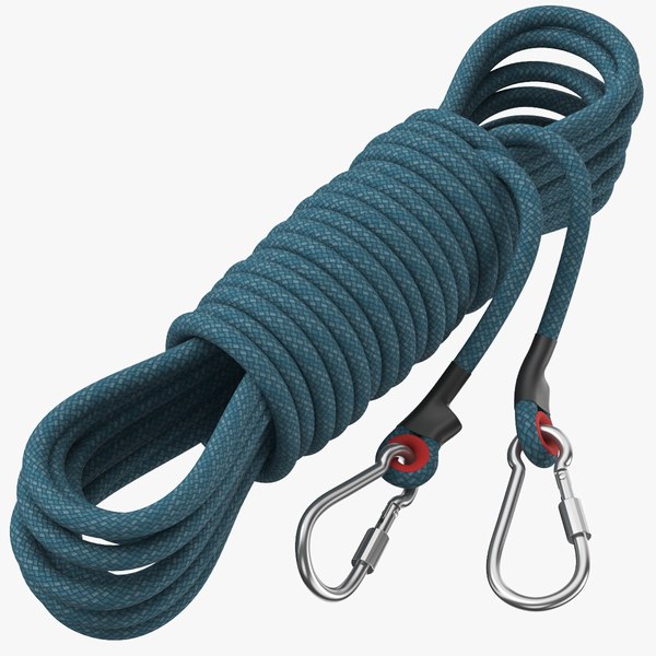 3D Rock Climbing Rope 01 model