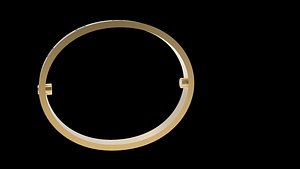 3D 3d model of love bracelet 165 mm