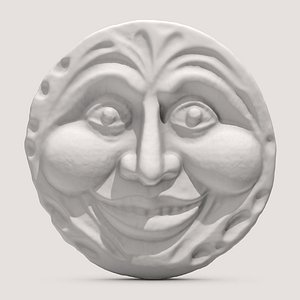 3D Moon Face 1 model