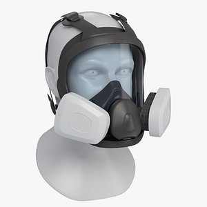 Full Face Reusable Double Filters Respirator