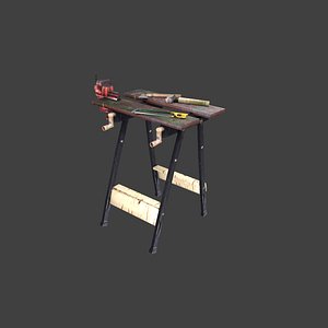 Survival Garage Work Table - Low Poly