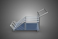 PORTER TROLLEY CART ROLLINGDOLLY TERMINAL AIRPORT HOTEL BAGGAGE