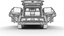 Modello 3D della Renault 5 E-Tech 2025 Roland-Garros HQ