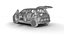 Modello 3D della Renault 5 E-Tech 2025 Roland-Garros HQ
