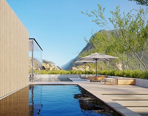 Corona Scene files - Resort Exterior