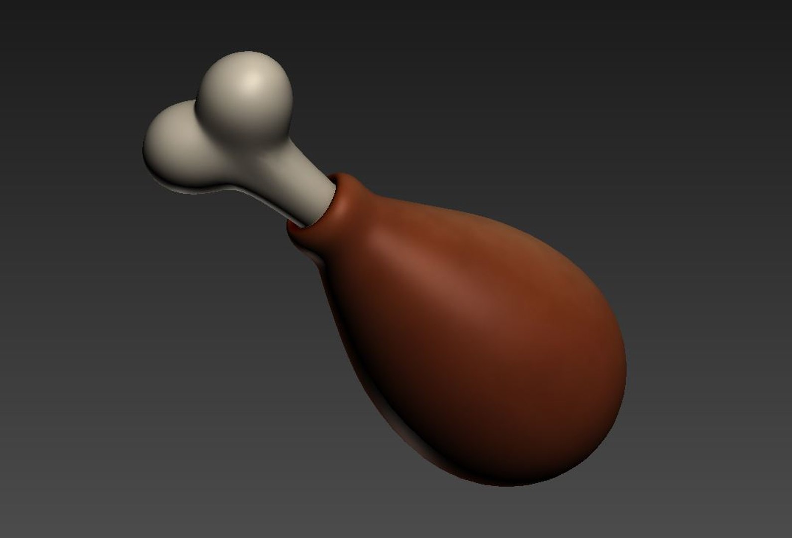 3D Model Chicken Leg - TurboSquid 1302304