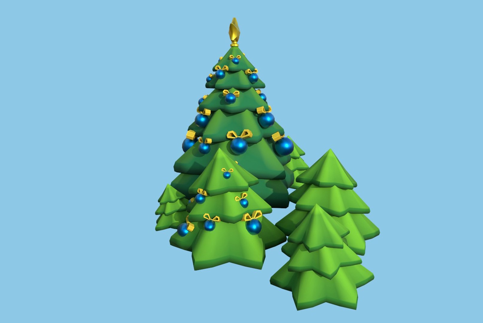 Christmas tree 3D model TurboSquid 1631666