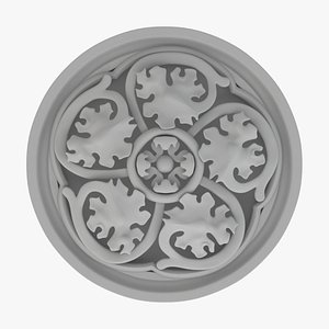 3D Gothic Ornament 088 model