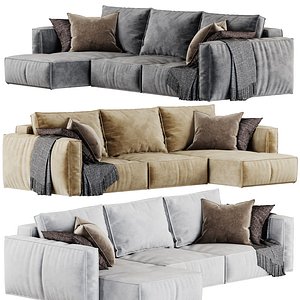 3D Corner Loft sofa model