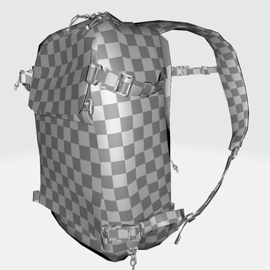 3D Black Urban Combat Backpack - Game Ready 3D Model - TurboSquid 2419893