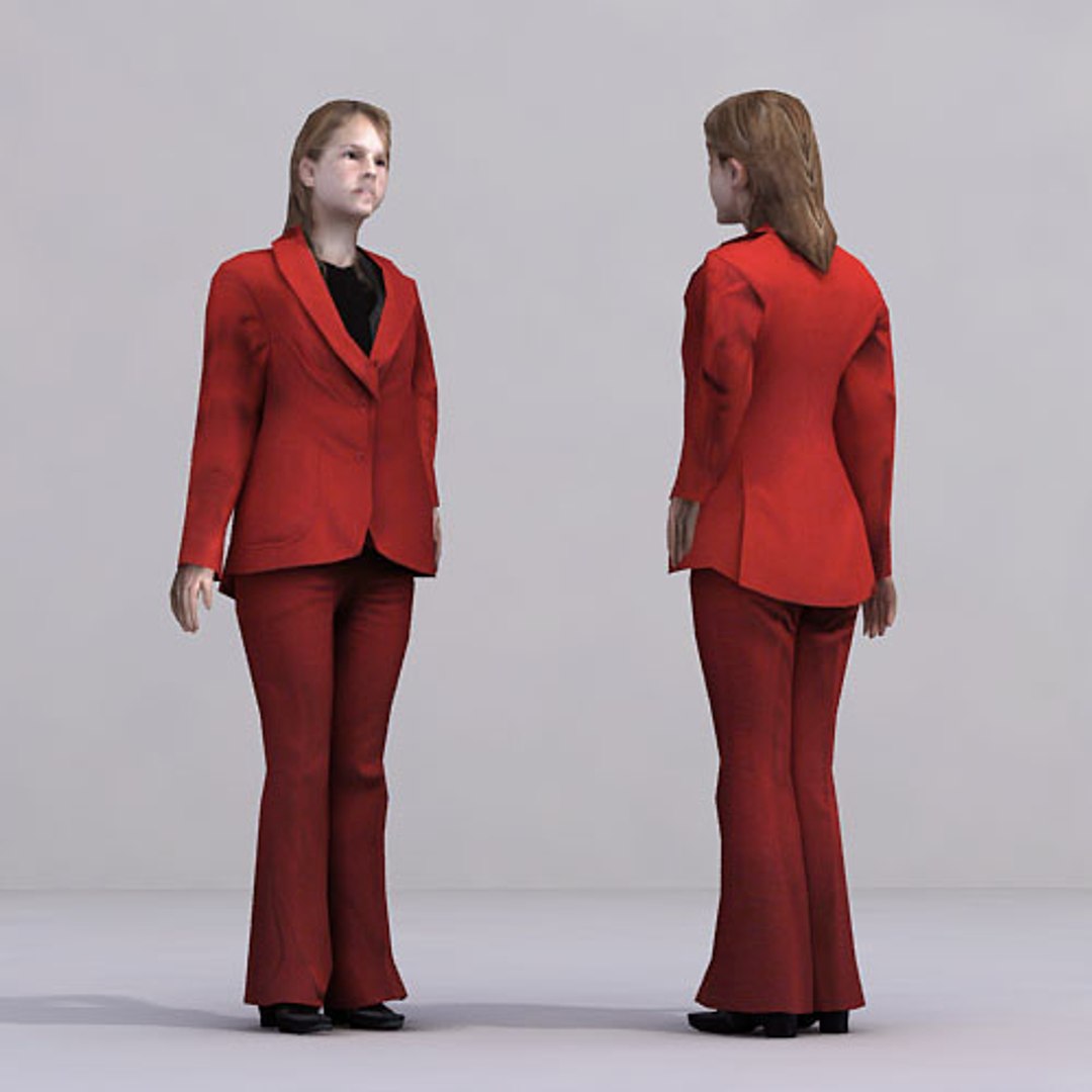 axyz human characters 3d model