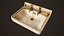 Accesorios de baño y fregadero victorianos - PBR Game Ready
