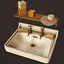 Accesorios de baño y fregadero victorianos - PBR Game Ready