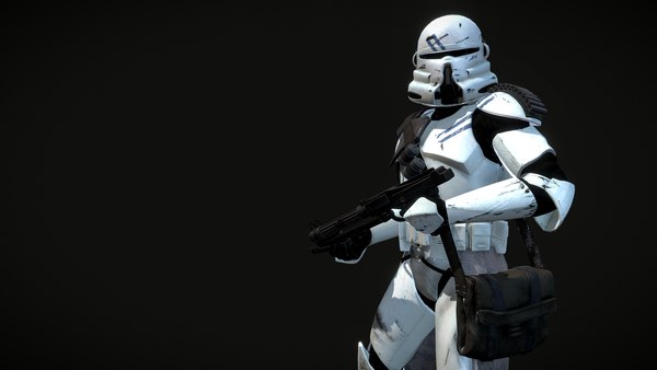 Clone Trooper Phase 2 Airborne Sharpshooter 3D model