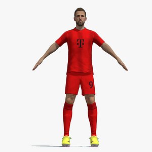 T-Pose Rigged Harry Kane Bayern Munchen 24-25 3D model