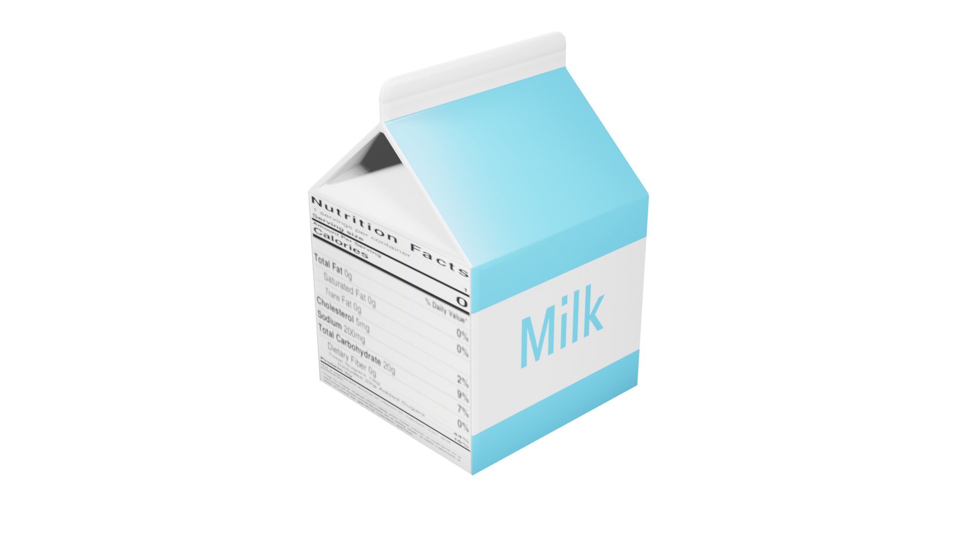 Milk Carton D TurboSquid