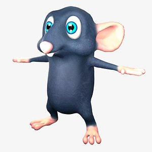 Sewer Rat Cartoon 3D