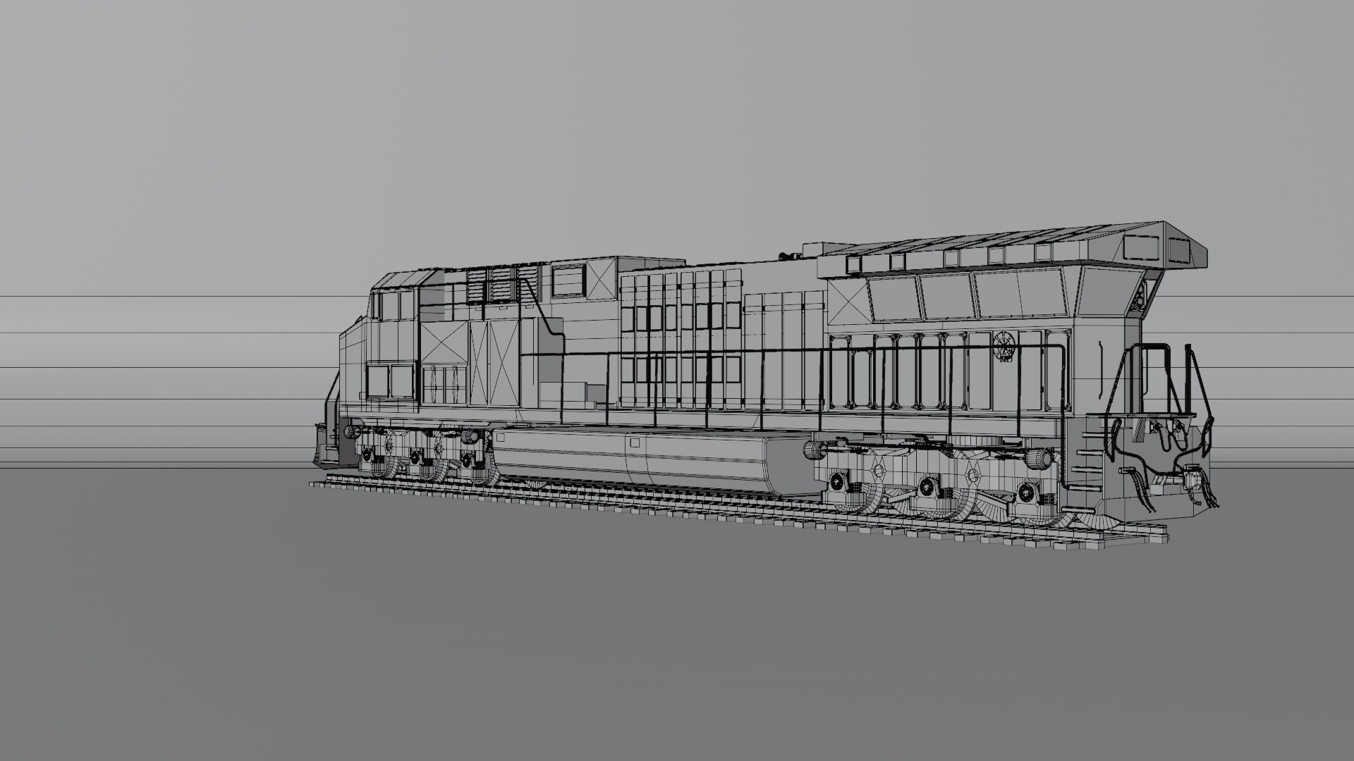 3D CSX Train Engine Diesel Locomotive Model - TurboSquid 2510907
