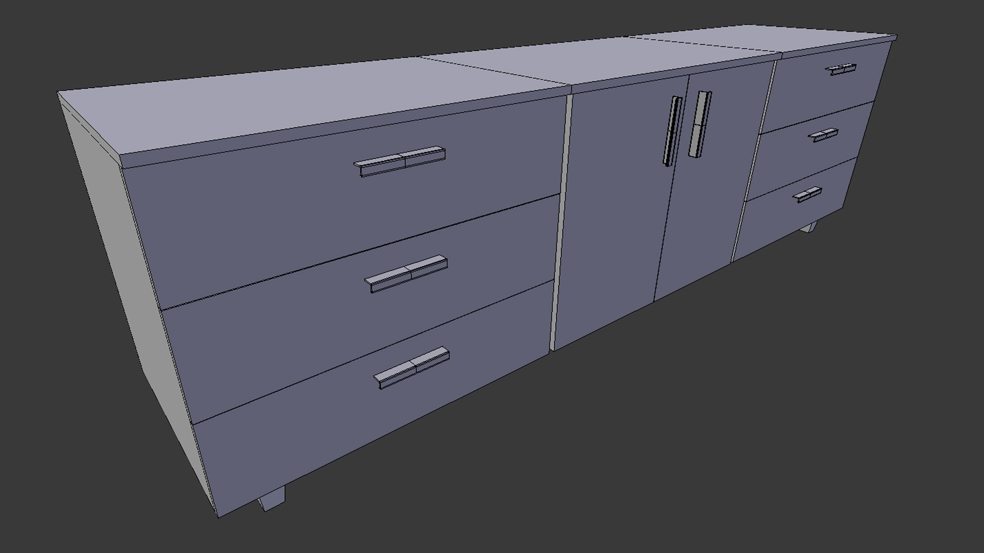 3d Model Ready Cabinet - Games