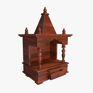 wooden temple 3D