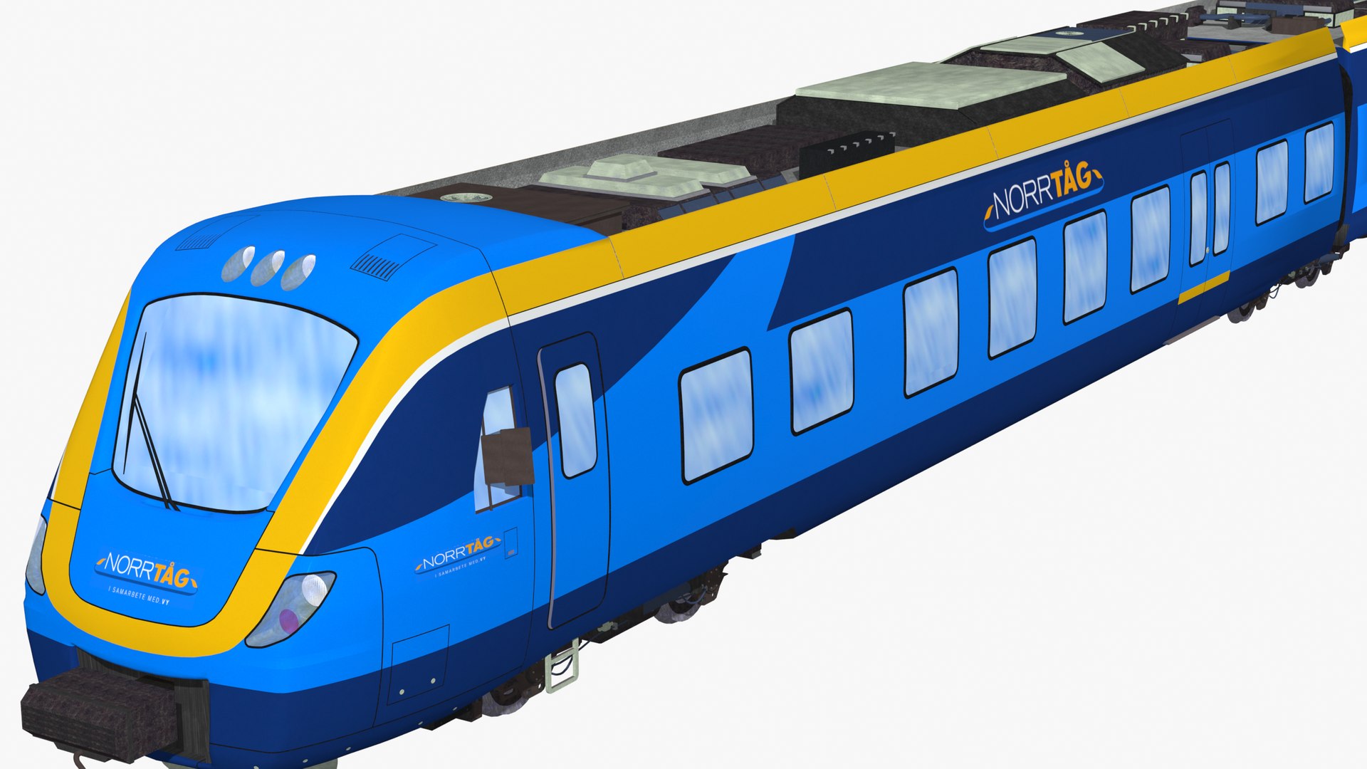Coradia Nordic - Alstom X62 - Swedish Norrtag Passenger Train Model ...