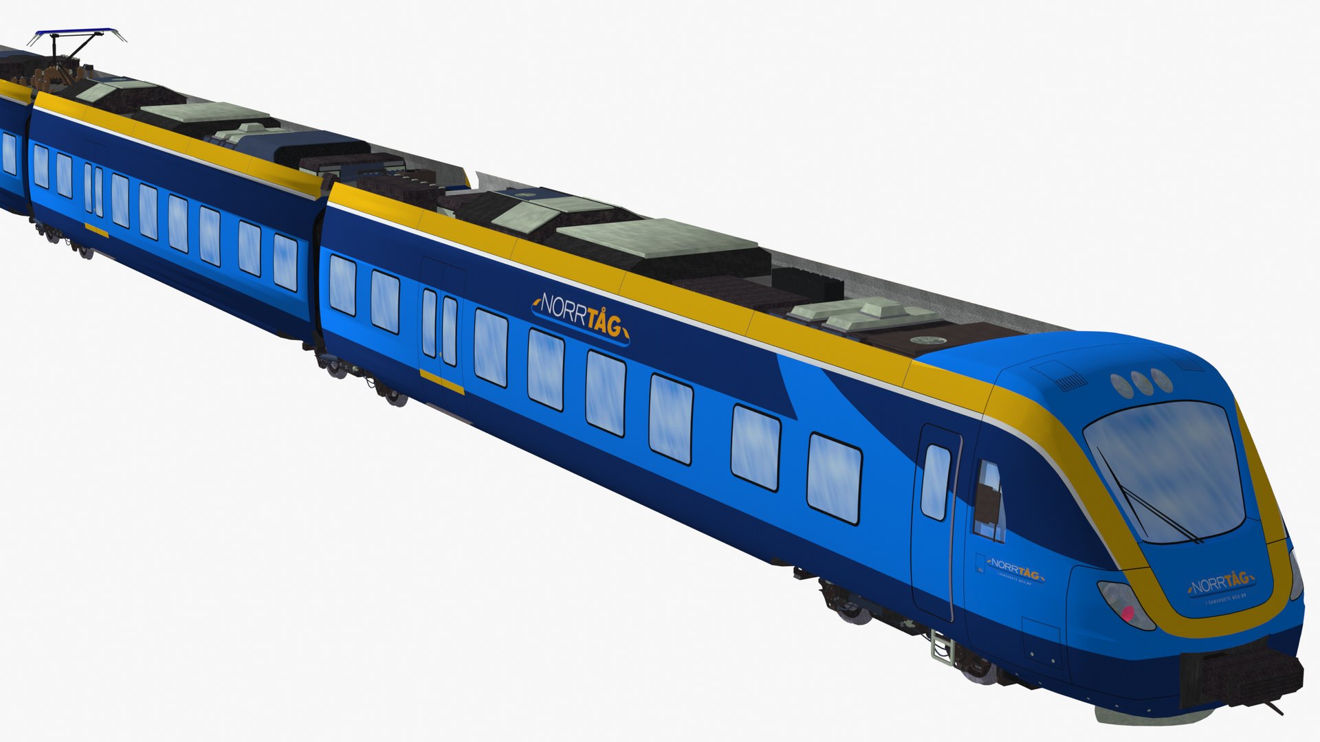 Coradia Nordic - Alstom X62 - Swedish Norrtag Passenger Train Model ...