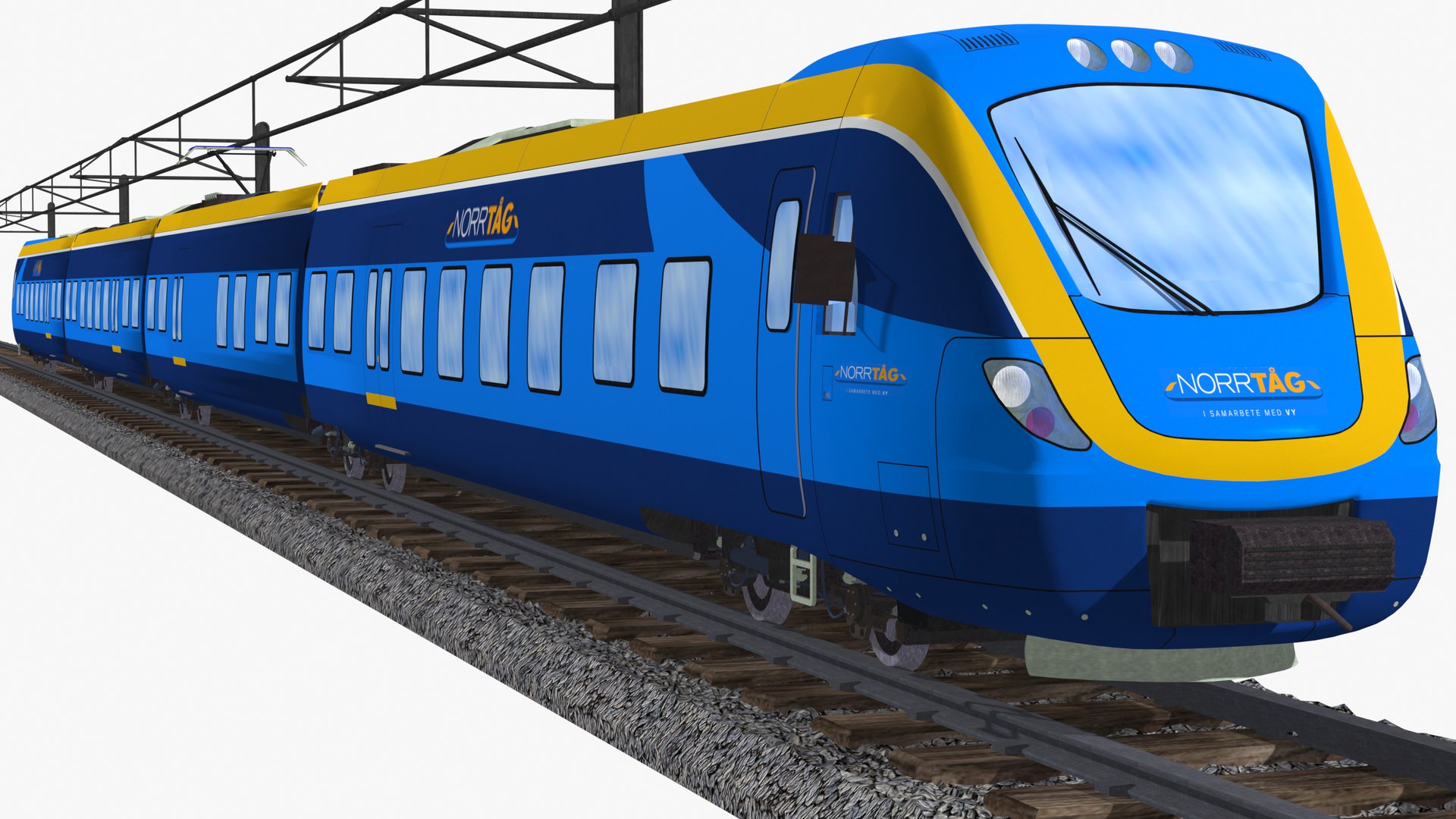 Coradia Nordic - Alstom X62 - Swedish Norrtag Passenger Train Model ...