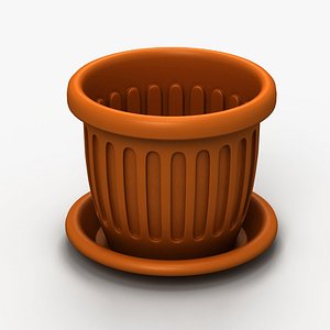 Plastic flowerpot
