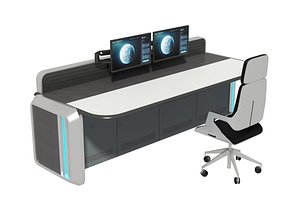 3D Control Room Desk 11