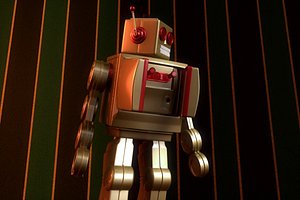 old toy robot 3d model