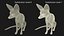Vulpes Zerda Sitting Pose Fur 3D model