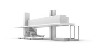 3D interior olivetti showroom model